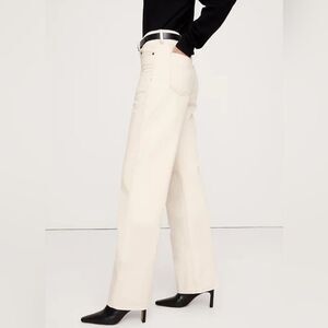 Banana Republic Wide Leg White Jeans NWT